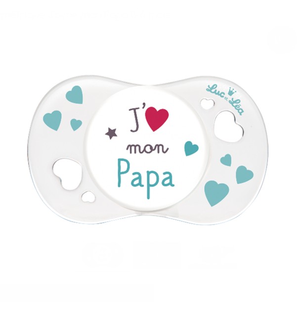 Luc et Lea Sucette 0m+ J'Aime Mon Papa